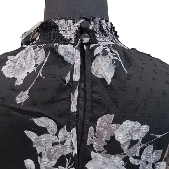 Torrid Clip Dot Mock Neck Midi Dress - Picture 6 of 11